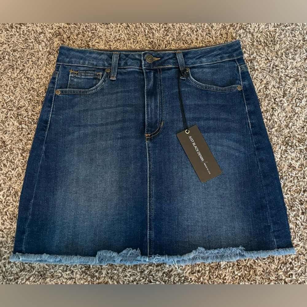 Just Black denim skirt, size small